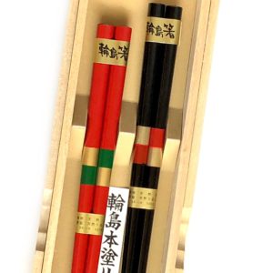 うるし箸【市松】
